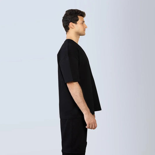 Black Scorpion Logo Oversized Cotton T-Shirt